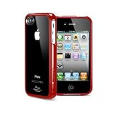 SGP アイフォン 4 / 4S ケース Linear クリスタルシリーズ 【 ダンテ・レッド 】液晶保護シートセット for Apple iPhone 4 / 4S 【 SGP07532 】