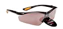 RayZor Professional Lightweight UV400 GunMetal Grey Sports Wrap Ski / Snowboard Sunglasses, With a 1 Piece Smoked Mirrored Anti-Glare Lens.