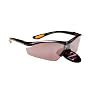 RayZor Professional Lightweight UV400 GunMetal Grey Sports Wrap Golf Sunglasses, With a 1 Piece Smoked Mirrored Anti-Glare Lens