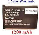 Nextop-Olympus LI-40B/LI-42B Brand New 1200mAh COMPATIBLE Battery for Olympus AU 700 740 720sw 725sw 730 740 750 FE 300 320 330 340 350 5500 Stylus 720sw 730 740 750 760 770sw 780 790sw 820 830 840 850sw 1200 u 795 820 830 840 850sw X785 X790 X795 X800