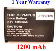 Nextop-Olympus LI-40B/LI-42B Brand New 1200mAh COMPATIBLE Battery for Olympus AU 700 740 720sw 725sw 730 740 750 FE 300 320 330 340 350 5500 Stylus 720sw 730 740 750 760 770sw 780 790sw 820 830 840 850sw 1200 u 795 820 830 840 850sw X785 X790 X795 X800