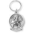 Fine Pewter Saint Therese Key Chain