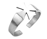 IRON CROSS Silver Tone PEWTER Cuff BRACELET