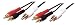 3 x RCA/Phono Plugs to 3 X RCA/Phono Plugs GOLD 10 Mtr