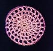 Bubblegum Pink Classic Crocheted Hair Bun Cover- MEDIUM