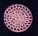Bubblegum Pink Classic Crocheted Hair Bun Cover- MEDIUM