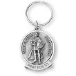 Fine Pewter Saint Florian Key Chain