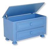 Beadboard Toy Box with Slow Close Lid