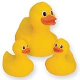 Megcos Classic Yellow Rubber Ducks (Set Of 3) -Affordable Gift for your Little One! Item #LMID-1110-N