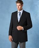 Calvin Klein 2 Metal Button Stretch Wool Blazer