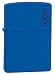 Zippo Lighter-royal Blue Matte with Zippo Logo