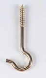 Professional Series 4 Pot Rack Ceiling Hooks: Brass Plated 9862