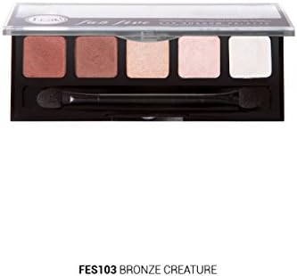 J Cat Pro Fab Five 5 Color Eye Shadow Palette, FES103 BRONZE CREATURE