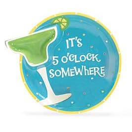 It's 5 O'Clock Somewhere Chip And Dip Serving Set Great For Parties And Summertime... by Party Time Collection