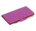 Checkbook Cover with Pen in Maui Pink and Pumpkin by Baekgaard