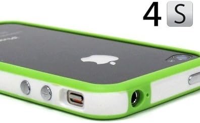 HB Premium Bumper Case for Apple iPhone 4 / iPhone 4S (Green and White)