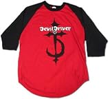 Devildriver - CROSS LOGO BASEBALL JERSEY, Red / Black