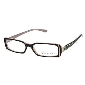AUTHENTIC BVLGARI EYEGLASSES 460-B BLACK and PINK 460B 803