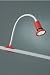 LED Klemmleuchte grau/rot 54325-57-15
