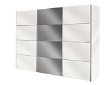 Solutions 49330-070 Schwebet&uuml;renschrank 300 x 216 x 68 cm / polarwei&szlig; / Spiegel