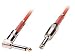 LINDY Guitar Lead - 1/4" Straight Jack to 1/4" Right Angled Jack, Red, 2m