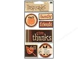 EK Success SPINSS003 Inspirables Simply Seasonal Harvest Embroidered Stickers