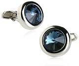 Soho Swarovski Solitare In Montana Blue With Gift Box