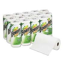 Bounty&reg; White 11x11 Perforated Paper Roll Towels, 60/Roll, 15 Rolls/Pack