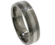 Titanium Ring with Sterling Silver Inlay Titanium Ring with Sterling Silver Inlay