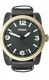 Fossil Clyde Stainless Steel & Leather - Black Men's watch #JR1367