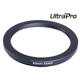 UltraPro Step-Up Adapter Ring 62mm Lens to 86mm Filter Size