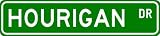 HOURIGAN Street Sign ~ Personalized Family Lastname Sign ~ Gameroom, Basement, Garage Sign ** ALUMINUM