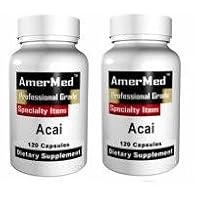 AmerMed-Acai Berry Extract 1000mg Per Serving Formula, 120ct (Pack of 2)