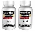 AmerMed-Acai Berry Extract 1000mg Formula, 120ct (Pack of 2)