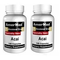 AmerMed-Acai Berry Extract 1000mg Formula, 120ct (Pack of 2)