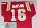 Len Dawson Autographed Kansas City Chiefs Throwback Red Jersey with 