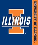 Illinois Fighting Illini 50x60 Royal Plush Raschel Throw Blanket