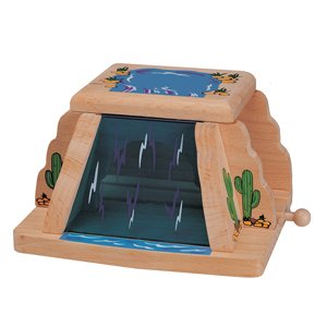 Nuchi Wooden Railway Waterfall Tunnel by 