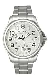 Victorinox Swiss Army Officer's 3-Hand Date Silver Dial Men's Watch #241359
