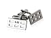 Windowpane Silver Cufflinks Silver Cufflinks with Presentation Box