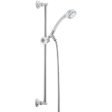 Buy Alsons 1501BX Full Spray Hand Shower with Classic Wall Bar Unit, White Chrome by Alsons