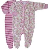 Under the Nile Butterfly Flower/Stripe Footie - Assorted Colors and Sizes