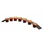 Tag Turning Leaves Arch Shaped 7-Votive Candle Holder, 27" Long