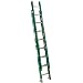 Werner D5916-2 225-Pound Duty Rating Fiberglass Flat D-Rung Extension Ladder, 16-Foot