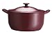 Tefal Jamie Oliver Cast Iron Oval Cocotte & Lid, Raspberry, 30 cm