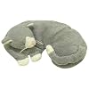 Warm Whiskers Cat Eye Pillow, Blue/White