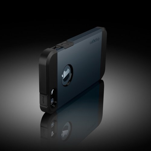 【国内正規品】 (二重構造) 強力保護 Spigen iPhone 5s / 5 ケース タフ・アーマー (エアクッションテクノロジー) [メタル・スレート] 【SGP10490】