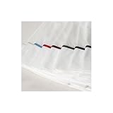 Full Egyptian Cotton Sheet Set Linen Color: White, Satin Stitch: French Blue
