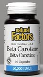Beta Carotene 30000iu (90Capsules) Brand: Natural Factors