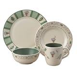 Pfaltzgraff Flower Garden 16-Piece Dinnerware Set, Service for 4